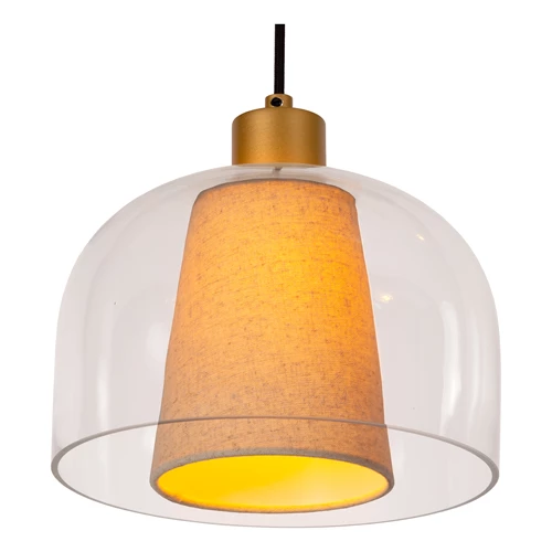 Lucide GUNHILD - Pendant light - 3xE27 - Transparant - detail 1